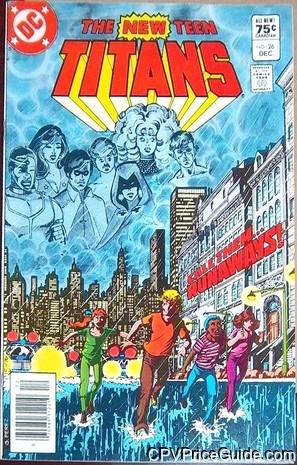 New Teen Titans #26 75¢ Canadian Price Variant Comic Book Picture