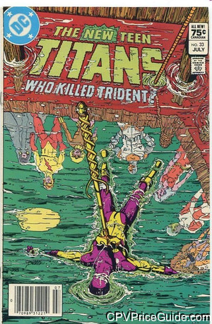 New Teen Titans #33 75¢ Canadian Price Variant Comic Book Picture