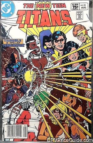 New Teen Titans #34 75¢ Canadian Price Variant Comic Book Picture