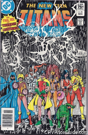 New Teen Titans #36 75¢ Canadian Price Variant Comic Book Picture