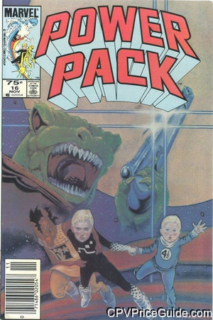Power Pack #16 75¢ Canadian Price Variant Comic Book Picture