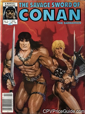 Savage Sword of Conan #106 $1.75 Canadian Price Variant Comic Book Picture