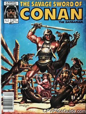 Savage Sword of Conan #119 $1.75 Canadian Price Variant Comic Book Picture