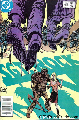 Sgt. Rock #386 95¢ Canadian Price Variant Comic Book Picture