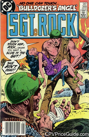 Sgt. Rock #388 95¢ Canadian Price Variant Comic Book Picture