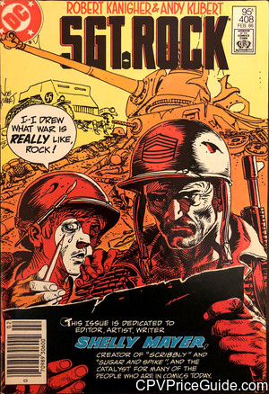 Sgt. Rock #408 95¢ Canadian Price Variant Comic Book Picture