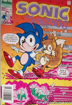 Sonic the Hedgehog #3 $1.50 Canadian Price Variant Comic Book Picture