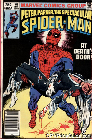 Spectacular Spider-Man #76 75¢ Canadian Price Variant Comic Book Picture