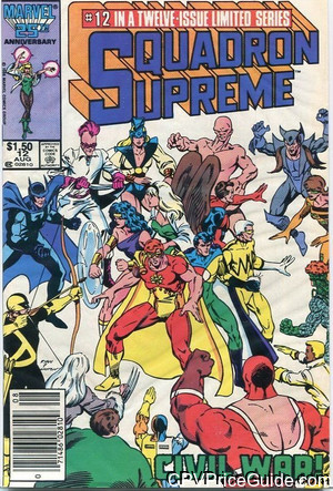 Squadron Supreme #12 $1.50 Canadian Price Variant Comic Book Picture