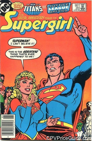 Supergirl #20 95¢ Canadian Price Variant Comic Book Picture