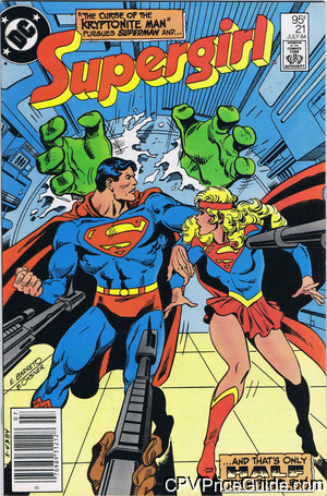 Supergirl #21 95¢ Canadian Price Variant Comic Book Picture