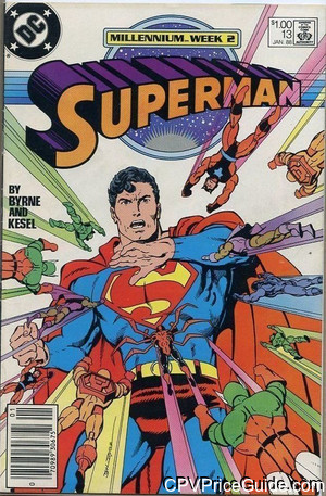 Superman Vol 2 #13 $1.00 Canadian Price Variant Comic Book Picture