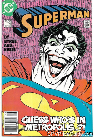 Superman Vol 2 #9 $1.00 Canadian Price Variant Comic Book Picture