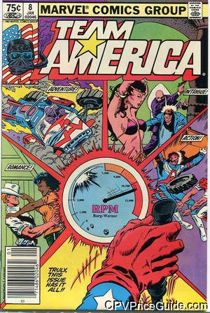Team America #8 75¢ CPV Comic Book Picture
