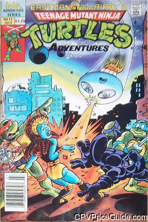 Teenage Mutant Ninja Turtles Adventures #12 $1.25 Canadian Price Variant Comic Book Picture