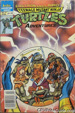 Teenage Mutant Ninja Turtles Adventures #19 $1.50 Canadian Price Variant Comic Book Picture