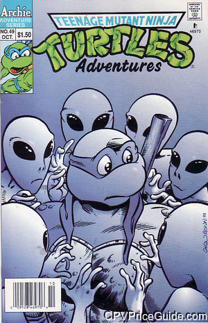 Teenage Mutant Ninja Turtles Adventures #49 $1.50 Canadian Price Variant Comic Book Picture