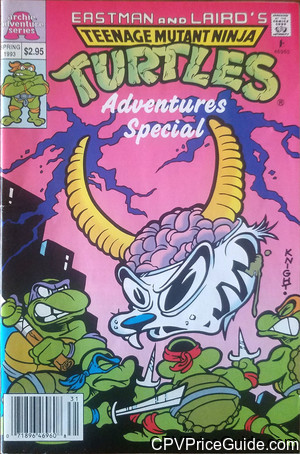 Teenage Mutant Ninja Turtles Adventures Special Edition #4 $2.95 Canadian Price Variant Comic Book Picture