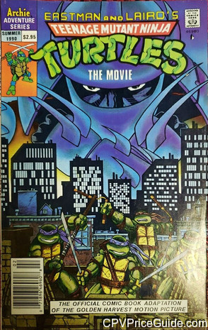 Teenage Mutant Ninja Turtles The Movie #1 $2.95 Canadian Price Variant Comic Book Picture