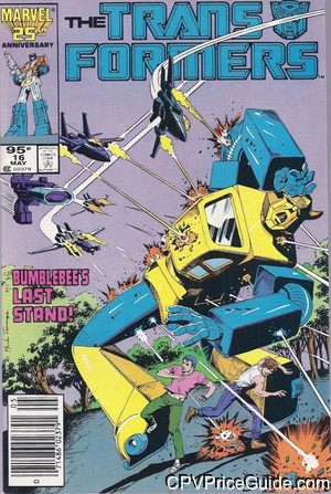 Transformers #16 95¢ Canadian Price Variant Comic Book Picture