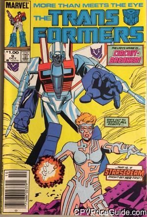 Transformers #9 $1.00 Canadian Price Variant Comic Book Picture