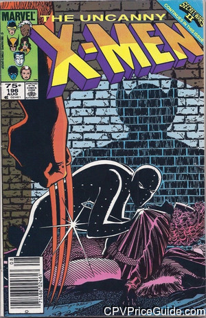 Uncanny X-Men #196 75¢ Canadian Price Variant Comic Book Picture