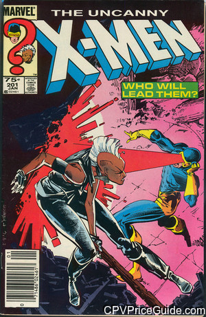 Uncanny X-Men #201 75¢ Canadian Price Variant Comic Book Picture