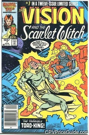 Vision and Scarlet Witch Vol 2 #7 95¢ Canadian Price Variant Comic Book Picture
