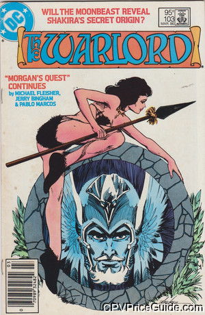 Warlord #103 95¢ Canadian Price Variant Comic Book Picture