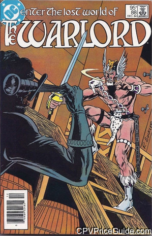 Warlord #88 95¢ Canadian Price Variant Comic Book Picture