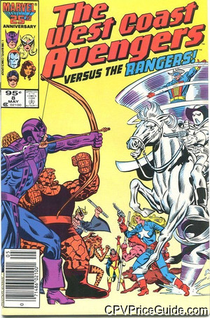 West Coast Avengers #8 95¢ Canadian Price Variant Comic Book Picture