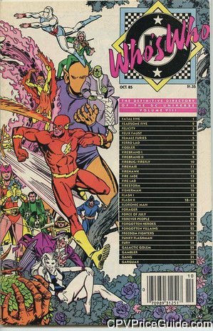 Who's Who: The Definitive Directory of the DC Universe #8 $1.35 Canadian Price Variant Comic Book Picture