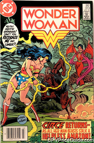 Wonder Woman #313 95¢ Canadian Price Variant Comic Book Picture